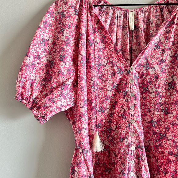Spell & the Gypsy Poppy Smock Mini Dress | Pink Candy Floral | Size M | NWT - Picture 6 of 16